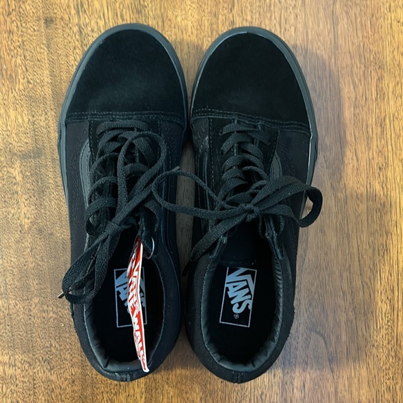 NEW Vans Okd Skool Shoe Black on Black Size 10 - Picture 2 of 8